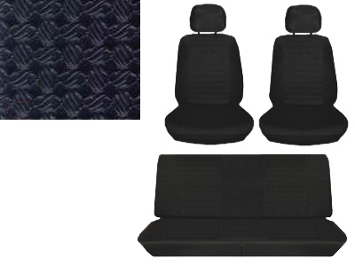 Stoelbekleding cabrio set zwart 8.75-